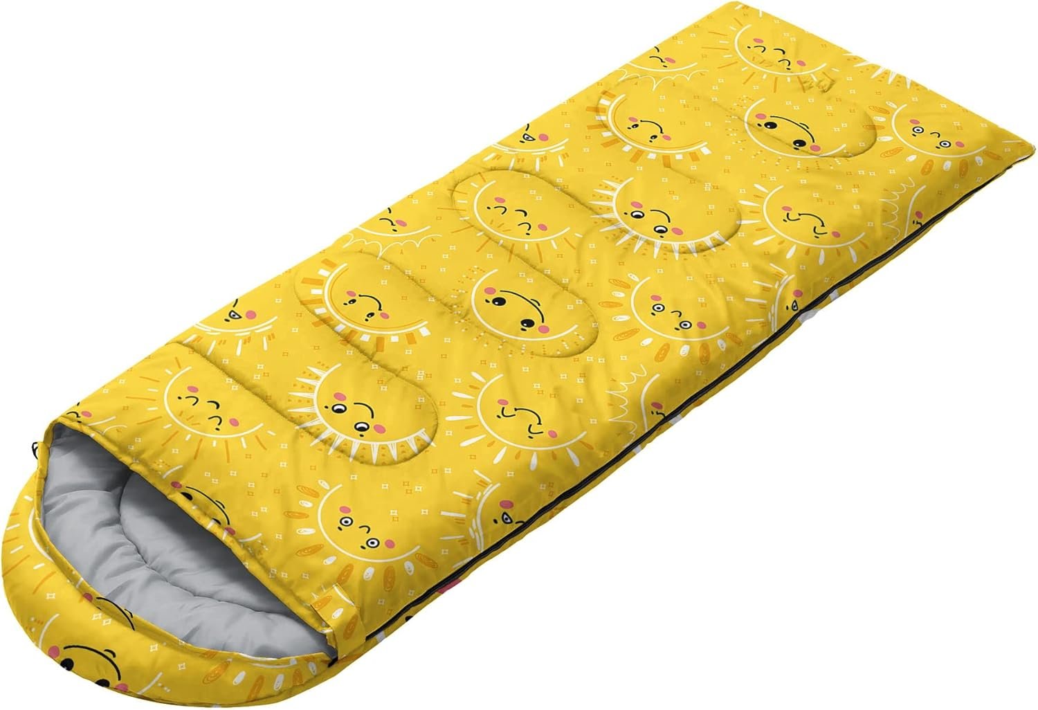 Kids Sleeping Bag for Boys and Girls,Monster Alien Print-Lightweight Warm Portable Outdoor Indoor-Waterproof Cold Weather Resistant Sleeping Bag for Camping Hiking - Image 2