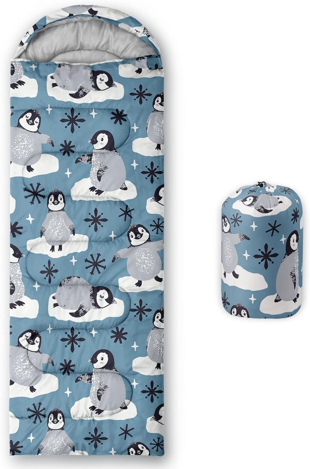 Kids Sleeping Bag for Boys and Girls,Monster Alien Print-Lightweight Warm Portable Outdoor Indoor-Waterproof Cold Weather Resistant Sleeping Bag for Camping Hiking